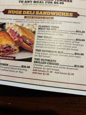 Menu photo 3 Tully's Good Times Depew, NY