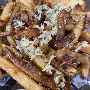 Trinity County Brewing Company - a plate of french fries - Breweries Near Me - Weaverville, California