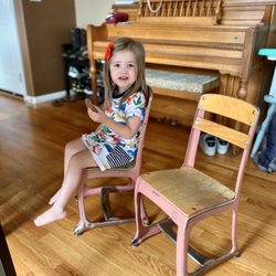 Old Crows Antiques - Adorable 1950s kindergarten chairs found at Old Crows!