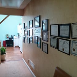 Hanau Health Clinic - Hallway of certificates