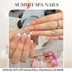 Summit Spa Nails - French tips are the perfect holiday look! Chic, elegant, and ready for the season!