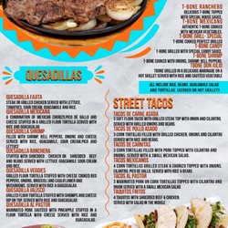 La Herradura Mexican Grill - Tbone/quesadillas/tacos