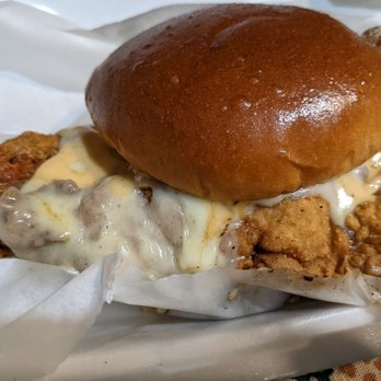 Big Bo's Grill - Chicken sandwich- it's giant! - Burgers Near Me - Madison Heights, Michigan