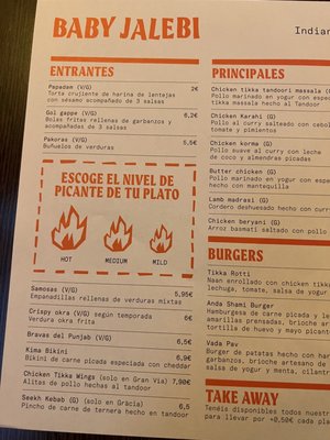 Menu photo 6 Baby Jalebi Barcelona, B Menu photo 6 Baby Jalebi Barcelona, B