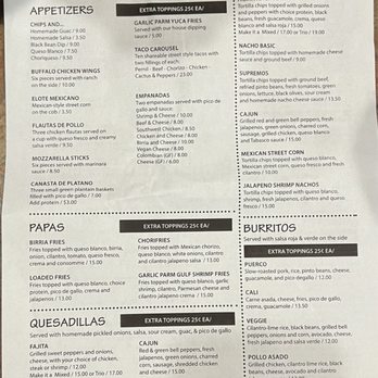 Nacho Kat - Front of take out menu. - Latin American Near Me - Covington, Louisiana