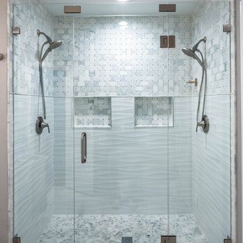 Jay the Builder - a walk in shower with glass doors - General Contractors Near Me - Richardson, Texas