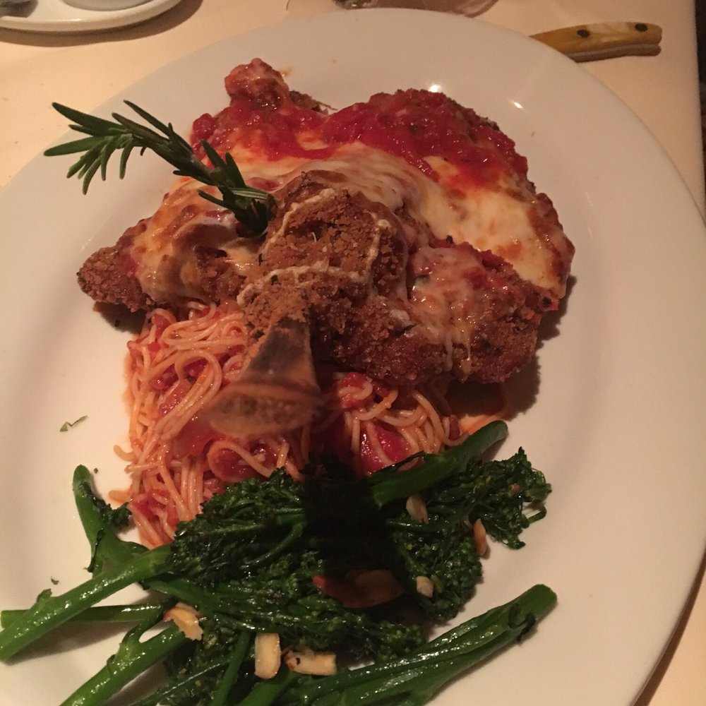 The Bistro - Veal chop al a Parmesan (or something along those lines) - New American Near Me - Indio, California The Bistro - Veal chop al a Parmesan (or something along those lines) - New American Near Me - Indio, California