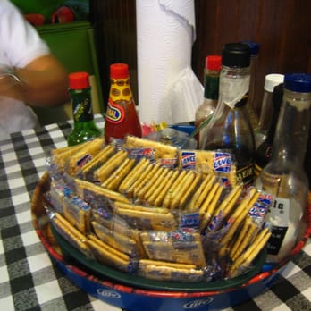 Flying Fish - SO MANY CONDIMENTS!!! - Seafood Near Me - Little Rock, Arkansas