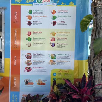 GoJuice - Menu for Go Juice - Juice Bars & Smoothies Near Me - New Smyrna Beach, Florida GoJuice - Menu for Go Juice - Juice Bars & Smoothies Near Me - New Smyrna Beach, Florida