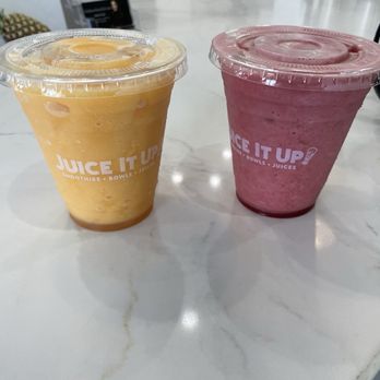 Juice It Up! - Small strawberry wave, small passion, orange guava - Juice Bars & Smoothies Near Me - Clovis, California