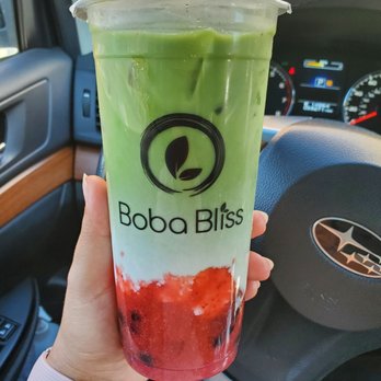 Boba Bliss - Strawberry matcha - Bubble Tea Near Me - Dublin, California Boba Bliss - Strawberry matcha - Bubble Tea Near Me - Dublin, California
