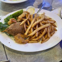 Stuffed crab and shrimp plate Stuffed crab and shrimp plate