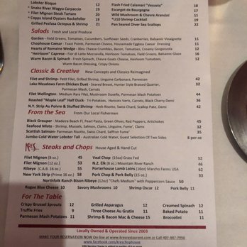 Kres Chophouse - Menu - Steakhouses Near Me - Orlando, Florida Kres Chophouse - Menu - Steakhouses Near Me - Orlando, Florida