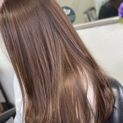 Beautiful medium brown hair color