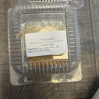 Crumbles - Lemon Bar - Custom Cakes Near Me - Locust Grove, Georgia