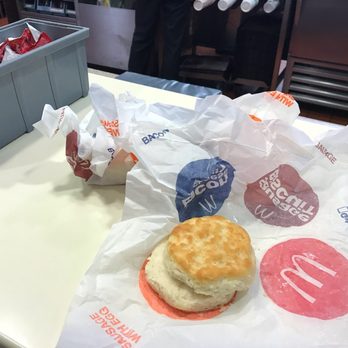 McDonald's - Plain biscuits when we ordered it with egg and cheese. - Fast Food Near Me - Wisconsin Dells, Wisconsin
