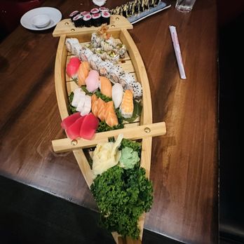 Maki Sushi Bar & Grill - Sushi Boat for 2 - Sushi Bars Near Me - Peabody, Massachusetts Maki Sushi Bar & Grill - Sushi Boat for 2 - Sushi Bars Near Me - Peabody, Massachusetts