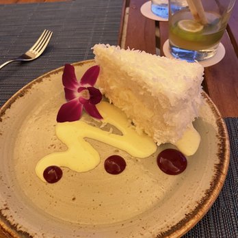 House Without A Key - Signature Halekulani Coconut Cake, so Ono!! - Seafood Near Me - Honolulu, Hawaii