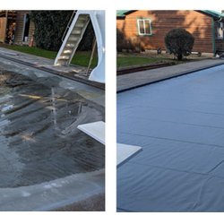 Mountain View Pool & Spa - March 17, 2021 - Project | New auto cover. The old one was not safe.
