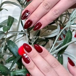 My good luck red nails