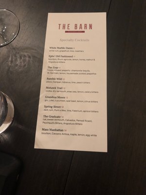 Menu photo 6 The Barn Kitchen & Bar Williamstown, MA Menu photo 6 The Barn Kitchen & Bar Williamstown, MA