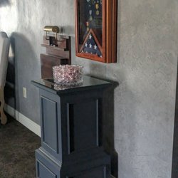 Belton Funeral Home - Normally where the book to sign in to attend a funeral is. Nice little area