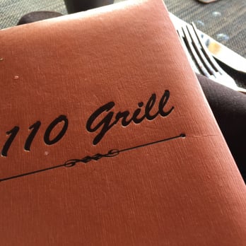 110 Grill - Drink menu cover - Bars Near Me - Chelmsford, Massachusetts