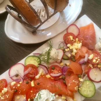 CookHouse - The The CH Marble Plate with Everything Bagel - New American Near Me - Baltimore, Maryland