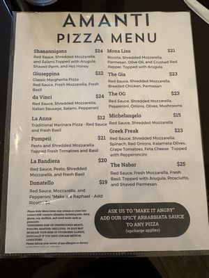 Menu photo 8 Pizza Amanti Chesapeake, VA Menu photo 8 Pizza Amanti Chesapeake, VA