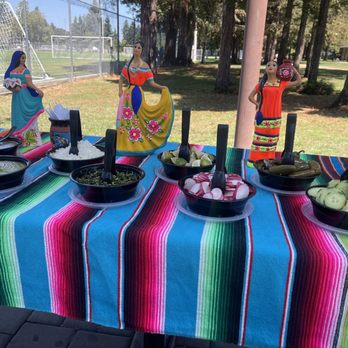 Los Chulo's Tacos - a table set up for a party - Tacos Near Me - Redwood City, California Los Chulo's Tacos - a table set up for a party - Tacos Near Me - Redwood City, California