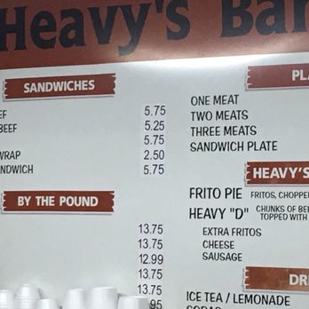 Heavy's Barbeque - Barbeque Near Me - Hondo, Texas