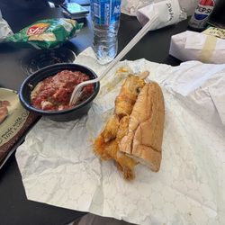 Chipotle Chicken Sub - Half Sub Meatballs Appetizer (3 big tender meatballs)