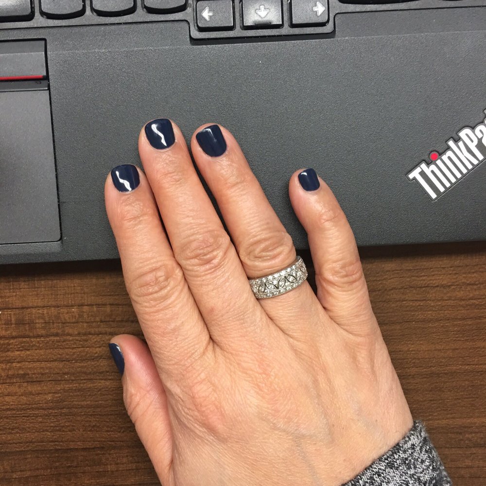 Brilliant Nails Spa - Purple nails manicure - Skin Care Near Me - Great Neck, New York