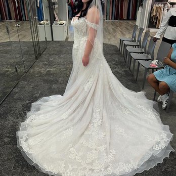 David's Bridal - Style #SWG1067 | Color Ivory/Blush - Bridal Near Me - Roseville, California