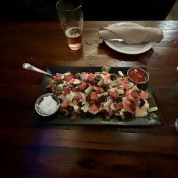 Tuckd Nachos - messy but very good Tuckd Nachos - messy but very good