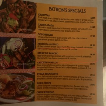 Patron Grill - Hidden fees for beef fajitas - Mexican Near Me - Humble, Texas