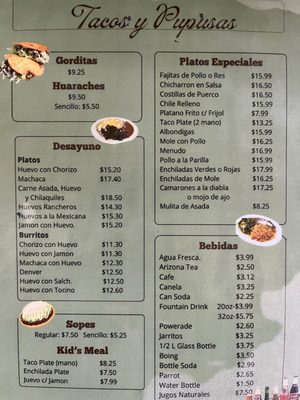 Menu photo 2 Tacos Y Pupusas Anaheim, CA Menu photo 2 Tacos Y Pupusas Anaheim, CA