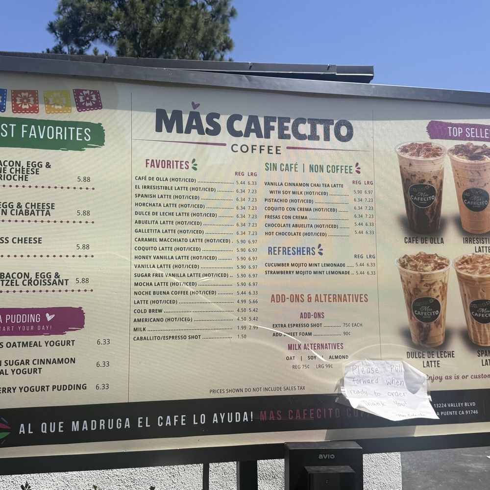 Couldn't find a recent menus pic... so I took one.... Enjoy!