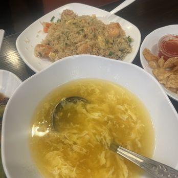 China Bros - Egg drop soup & shrimp fried rice - Chinese Near Me - Menifee, California