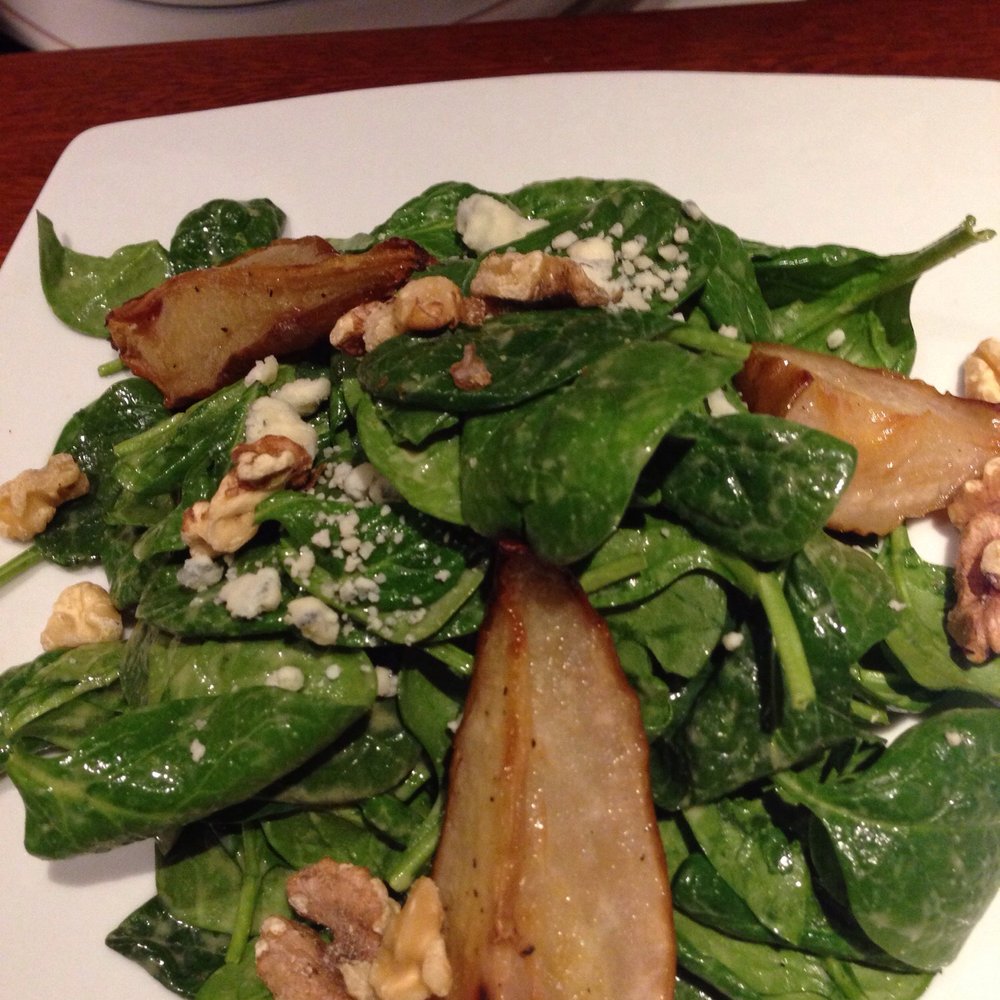 Seasons 52 - The spinach and pear salad with walnuts. - New American Near Me - Houston, Texas Seasons 52 - The spinach and pear salad with walnuts. - New American Near Me - Houston, Texas