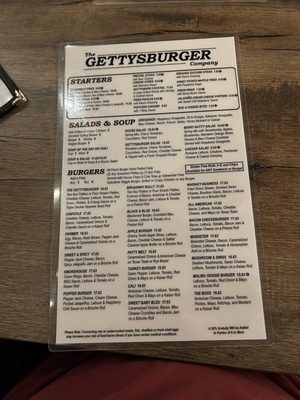 Menu photo 2 The Gettysburger Company Gettysburg, PA Menu photo 2 The Gettysburger Company Gettysburg, PA
