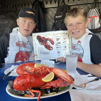 Boston Sail Loft - So yummy! My boys first time getting a lobster - Bars Near Me - Boston, Massachusetts