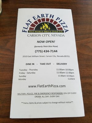 Menu photo 8 Flat Earth Pizza Carson City, NV Menu photo 8 Flat Earth Pizza Carson City, NV