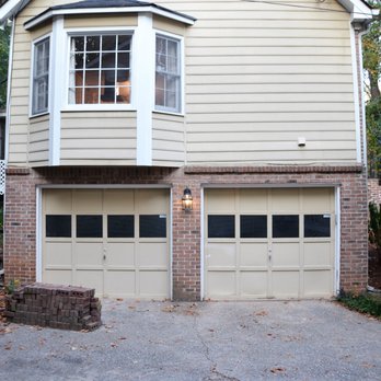 Aaron Overhead Garage Doors - Before - old doors - Garage Door Services Near Me - Buford, Georgia