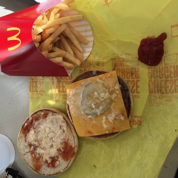McDonald's - a cheeseburger, french fries and ketchup - Fast Food Near Me - Chicopee, Massachusetts