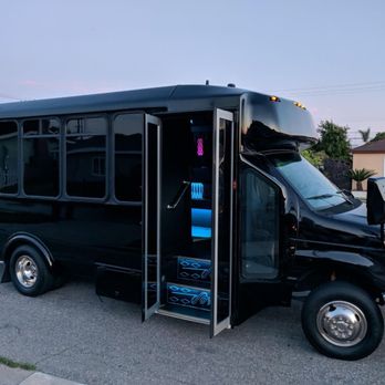 Genesis Limo Service - Party bus! Lights and John played the music for the kids as they made their way to the beach and then Homecoming - Limos Near Me - Costa Mesa, California