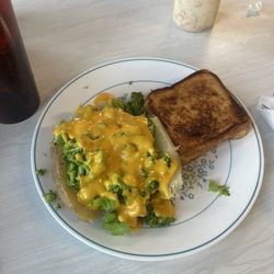 Cave-In-Rock State Park - Broccoli & Cheddar Baked Potato, Grilled Cheese