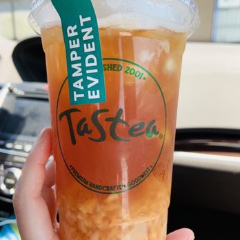 Tastea - Lychee Peachee 20oz / they also have 32oz available and a JUG size! - Bubble Tea Near Me - Newark, California Tastea - Lychee Peachee 20oz / they also have 32oz available and a JUG size! - Bubble Tea Near Me - Newark, California