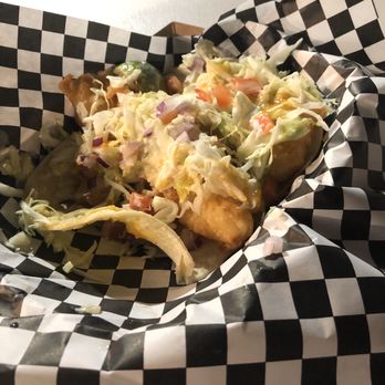 Dia De Los Pescados - Fish tacos (had already eaten one of the three!) - Food Trucks Near Me - El Paso, Texas