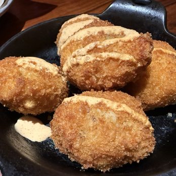 Lazy Dog Restaurant & Bar - loaded potato hush puppies - New American Near Me - Houston, Texas Lazy Dog Restaurant & Bar - loaded potato hush puppies - New American Near Me - Houston, Texas
